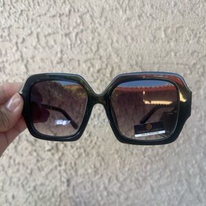 Macbeth Collection by Margaret Josephs Black Sunglasses